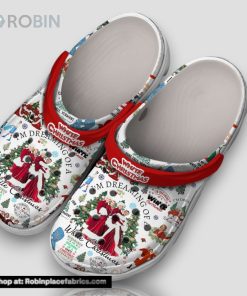 White Christmas I’m Dreaming Of A White Christmas 3d Printed Classic Crocs