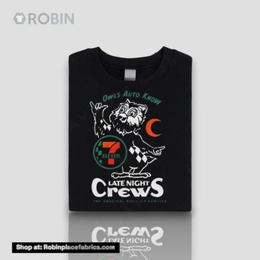 7 Eleven Owls Auto Know Last Night Crews The Original Roll Up Service Shirt