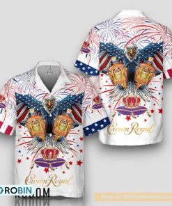 Aloha Fireworks Independence Day Crown Royal Hawaiian Shirt Aloha Fireworks Independence Day Crown Royal Hawaiian Shirt