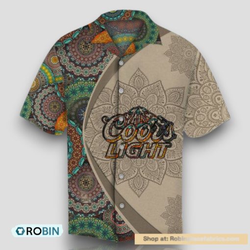 Aloha Mandala Coors Light Hawaiian Shirt