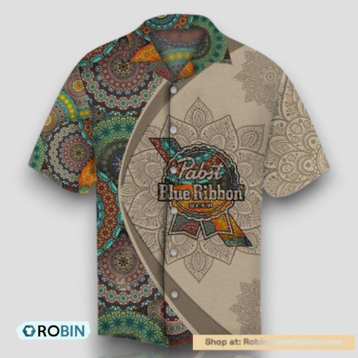 Aloha Mandala Pabst Blue Ribbon Hawaiian Shirt