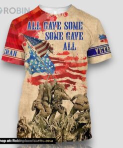 American Veteran Some Gave All 4th Of July All Over Print 3D T Shirt For Military