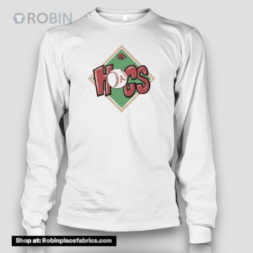 Arkansas Hogtoons Hogs Baseball Shirt