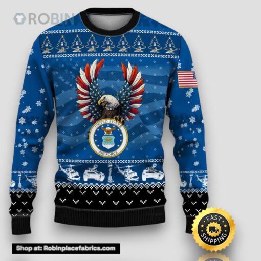 Armed Forces Air Force Veteran Military Soldier Ugly Sweater