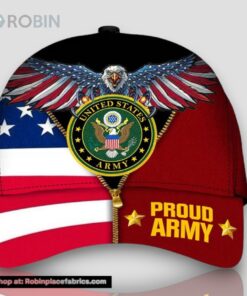 Armed Forces Army Military Veterans Day Gift For Father Dad Caps