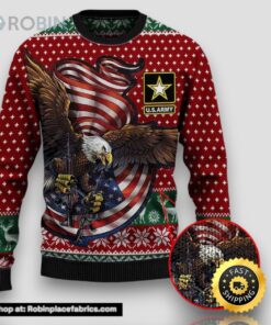 Armed Forces Army Military Veterans Day Gift For Father Dad Christmas Ugly