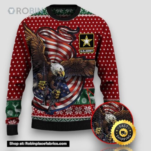Armed Forces Army Military Veterans Day Gift For Father Dad Christmas Ugly