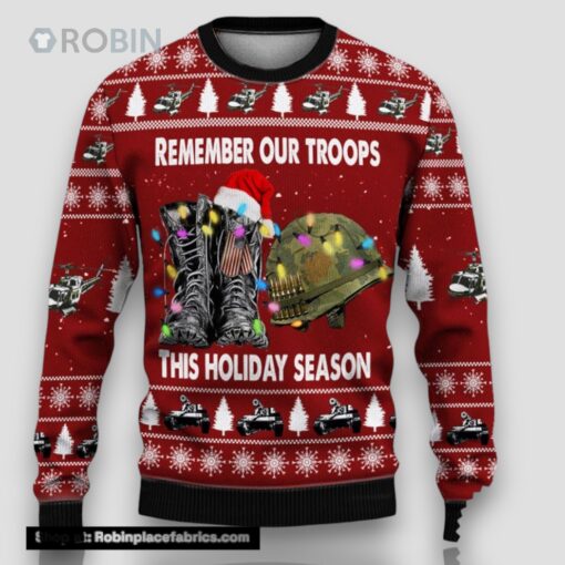 Armed Forces Army Navy Usmc Marine Air Forces Veteran Military Soldier Ugly Sweater