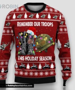 Armed Forces Army Navy Usmc Marine Air Forces Veteran Military Soldier Ugly Sweater_6494