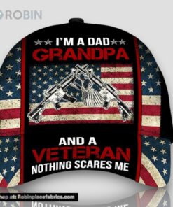 Armed Forces Veteran I’m Grandpa and Veteran Classic Cap