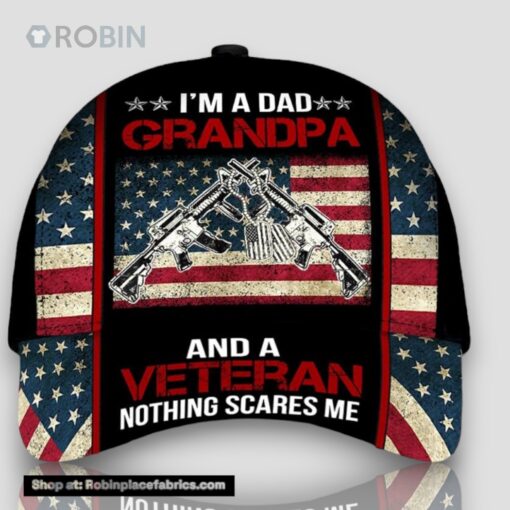 Armed Forces Veteran I’m Grandpa and Veteran Classic Cap