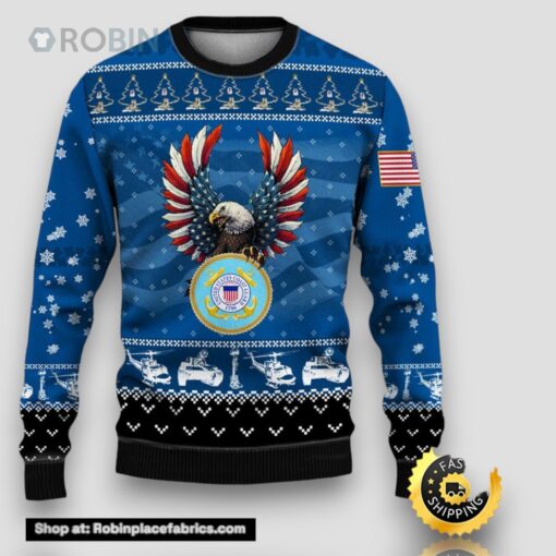 Armed Forces Coast Guard Veteran Military Soldier Ugly Sweater, Sweatshirt