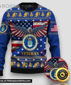 Armed Forces Usaf Air Forces Military Veterans Day For Father Dad Christmas Ugly Sweater