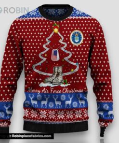 Armed Forces Usaf Air Forces Military Veterans Day Gift For Father Dad Christmas Ugly Sweater 3D