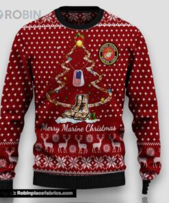 Armed Forces Usmc Marine Military Veterans Day Gift For Father Ugly Sweater