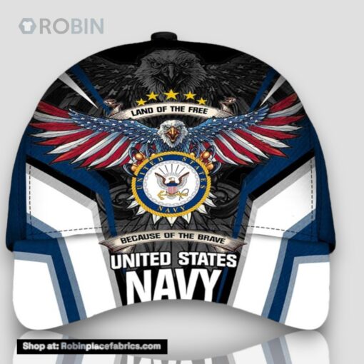 Armed Forces Usn Navy Military Veterans Day Eagle America Cap