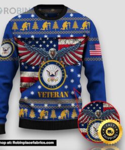 Armed Forces Usn Navy Military Veterans Day Gift For Father Dad Christmas Ugly