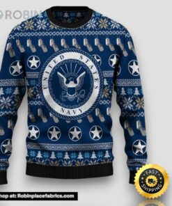 Armed Forces Usn Navy Military Veterans Day Gift For Father Ugly Sweater