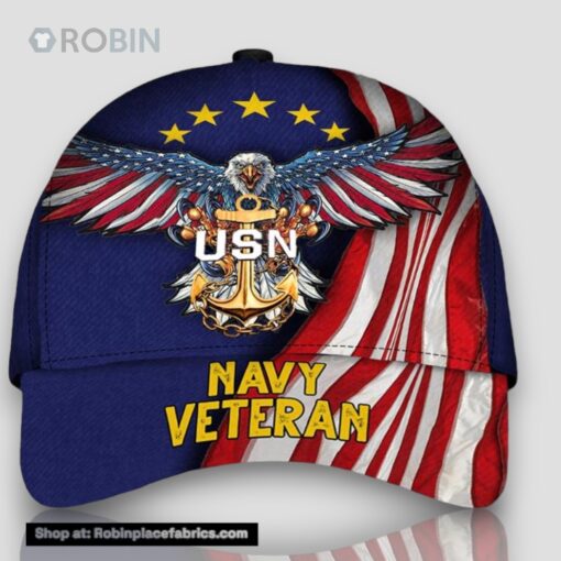 Armed Forces Usn Navy Veterans Day Veteran America Cap
