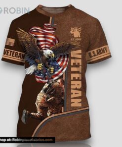 Army Veteran All Over Print 3D T Shirt For Military