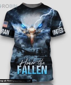 Army Veteran Honor The Fallen All Over Print 3D T Shirt For Military