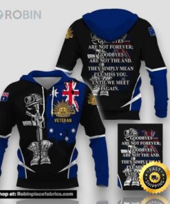 Australia Army Veteran 3D Hoodie For Men Women