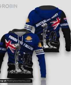 Australian Army Veteran 3D Hoodie