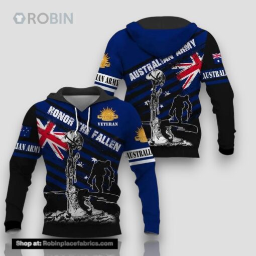 Australian Army Veteran 3D Hoodie