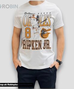 Baltimore Orioles Cal Ripken Jr. Caricature Baseball Shirt Baltimore Orioles Cal Ripken Jr. Caricature Baseball Shirt