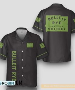 Basic Printed Bulleit Rye Whiskey Hawaiian Shirt