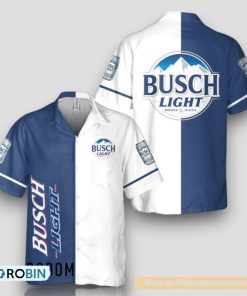 Basic Printed Busch Light Hawaiian Shirt