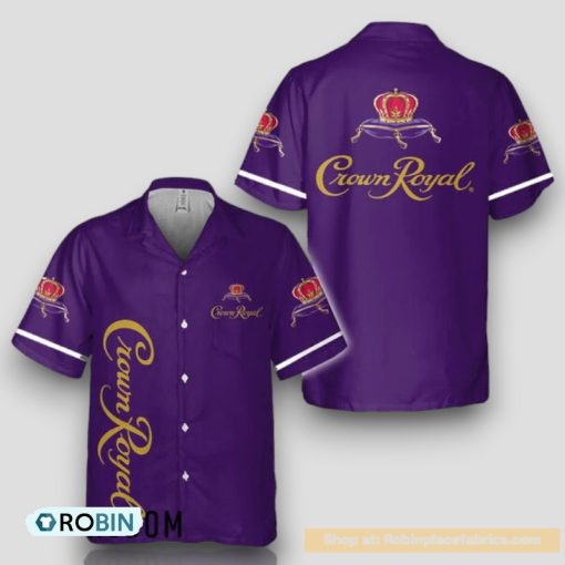 Basic Printed Crown Royal Hawaiian Shirt