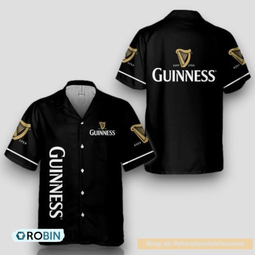 Basic Printed Guinness Hawaiian Shirt
