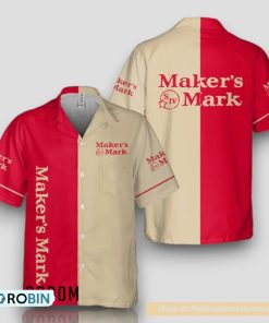 Basic Printed Maker’s Mark Whiskey Hawaiian Shirt