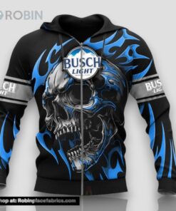 Basic Skull Busch Light Hoodie