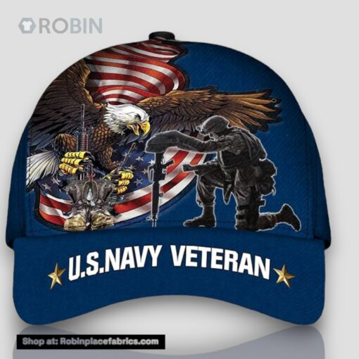 Blue Armed Forces Usn Navy Military Veterans Day Cap