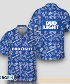Bud Light Doodle Art Hawaiian Shirt