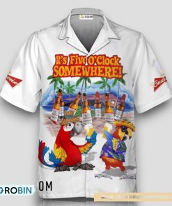 Budweiser Beer Funny Parrot Hawaiian Shirt Budweiser Beer Funny Parrot Hawaiian Shirt