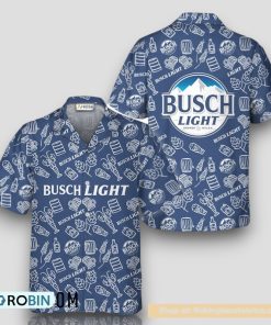 Busch Light Doodle Art Hawaiian Shirt