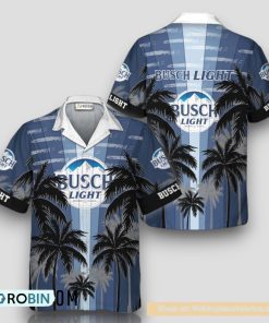 Busch Light Tropical Coconut Palms Hawaiian Shirt