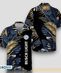 Busch Light Tropical Palm Hawaiian Shirt