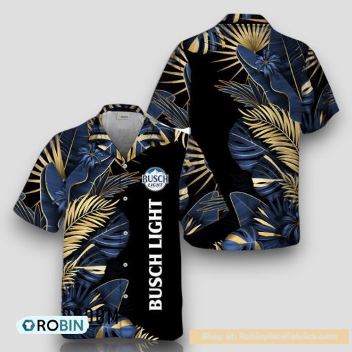 Busch Light Tropical Palm Hawaiian Shirt