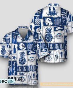 Busch Light Tropical Pineapple Hawaiian Shirt