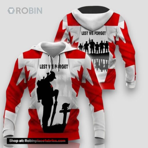 Canada Army Veteran 3D Hoodie