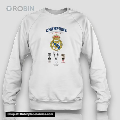 Champions Real Madrid Football Club 2023 2024 Unisex Unisex Shirt