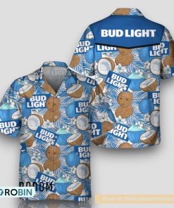 Coconuts Tropical Beach Bud Light Hawaiian Shirt