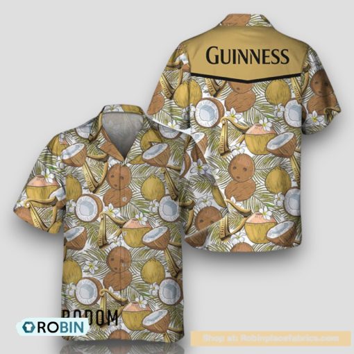 Coconuts Tropical Beach Guinness Hawaiian Shirt