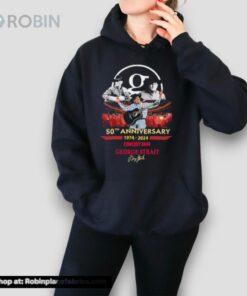 Concert 2024 George Strait 50th Anniversary 1974 2024 Signature Shirt Concert 2024 George Strait 50th Anniversary 1974 2024 Signature Shirt