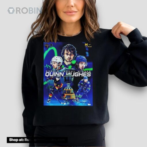 Congrats To Quinn Hughes Has Been Winning The Norris Trophy Champions 2024 Shirt