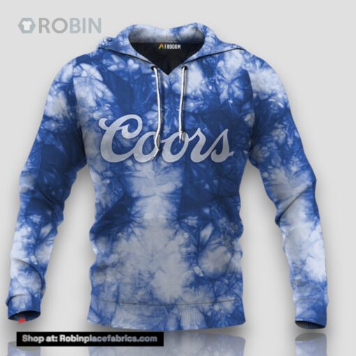 Coors Banquet Blue Tie dye Hoodie & Zip Hoodie